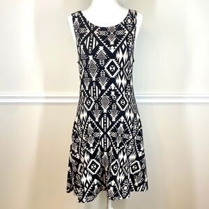 PINK Cut Out Back Cotton Fit & Flare Dress M